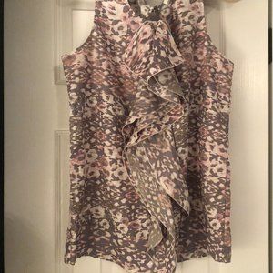 Banana Republic Sleeveless Ruffle Top.